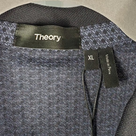 NWT-THEORY polo shirt blue Various Sz - Picture 4 of 7